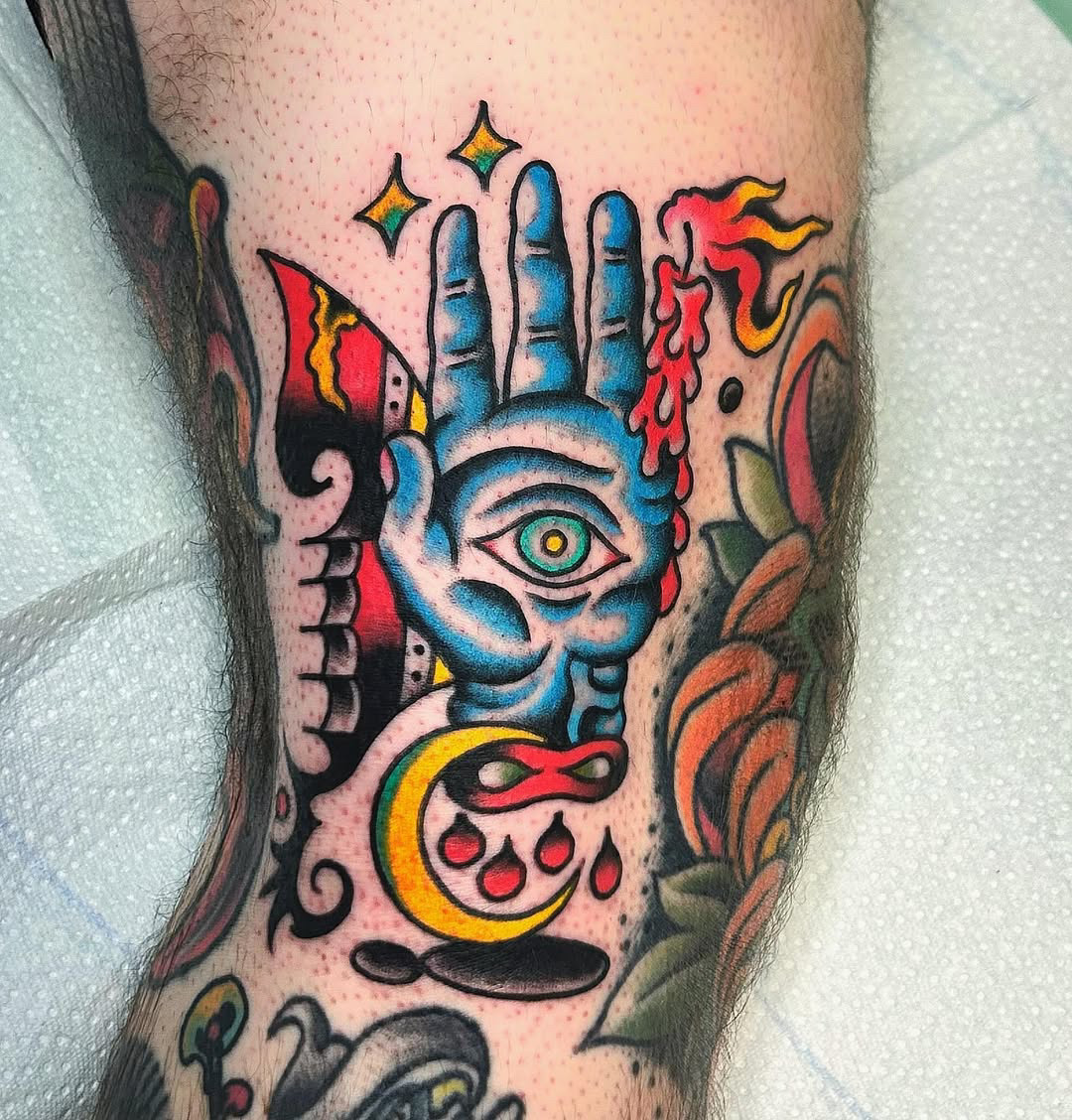 Hand mit Auge